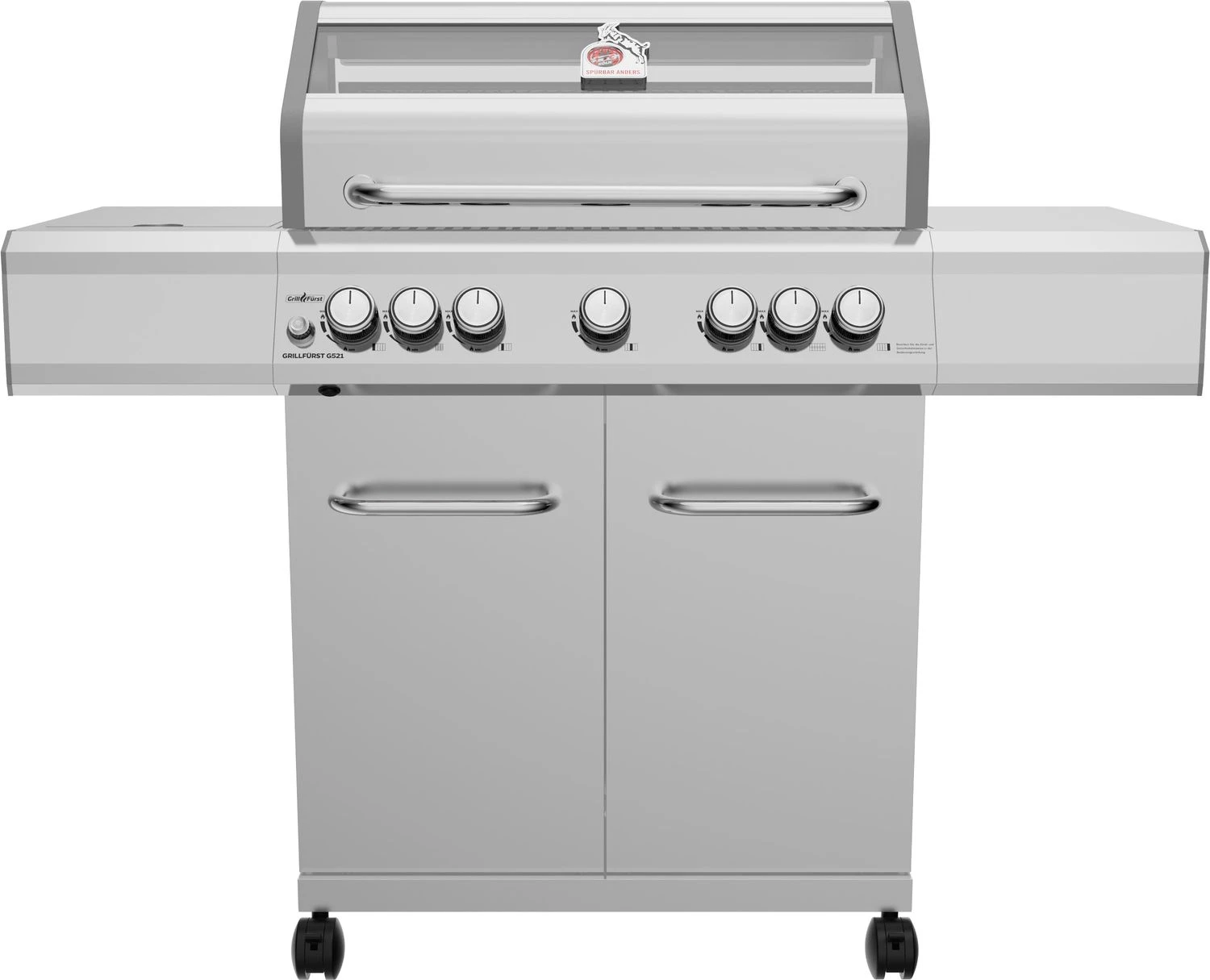 Grillfürst G521G 5-Brenner Edelstahl-Gasgrill - 1. FC Köln Edition - Gusseisenroste 1 Grillfürst G521G 5-Brenner Edelstahl-Gasgrill - 1. FC Köln Edition - Gusseisenroste