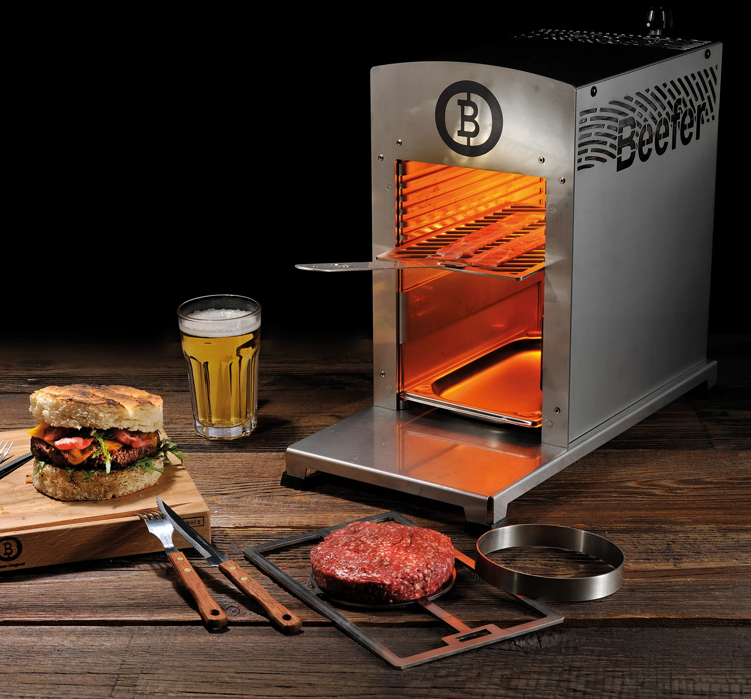 Beefer One Burgerrost Inkl. Ring 1 Beefer One Burgerrost Inkl. Ring