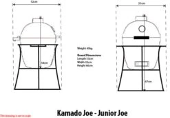 Kamado Joe Junior Keramikgrill -Rosle Grills Geschaft 16054 Kamado Joe Junior Diagramm