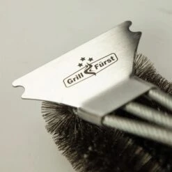 Grillfürst Grillbürste Edelstahl, Mit Langem 3-fach Bürstenkopf Und Schaber -Rosle Grills Geschaft 19 045 Grillfuerst Grillbuerste Edelstahl HL Mood 06