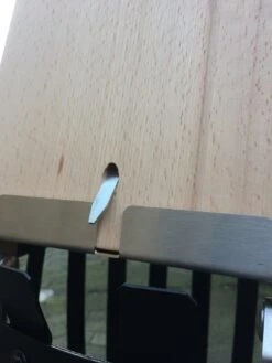 Flammlachsbrett Buche 140mm Klemm-Variante Mit 11mm Nut -Rosle Grills Geschaft 20977 Flammlachsbrett Klemmen Hinten