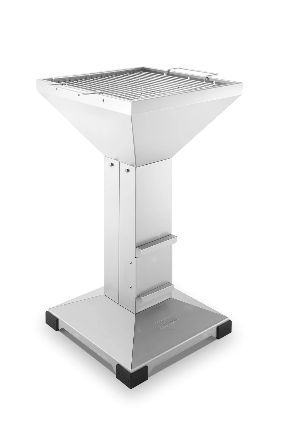 Thüros Holzkohlegrill T3 / Edelstahl Säulengrill 42x42 Cm Inkl. Windansteckblech Und Kohleschacht 1 Thüros Holzkohlegrill T3 / Edelstahl Säulengrill 42x42 Cm Inkl. Windansteckblech Und Kohleschacht