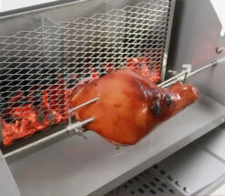 Thüros Holzkohlegrill T3-F / Edelstahl Säulengrill 42x42 Cm Fahrbar Inkl. Windansteckblech Und Kohleschacht 7 Thüros Holzkohlegrill T3-F / Edelstahl Säulengrill 42x42 Cm Fahrbar Inkl. Windansteckblech Und Kohleschacht -Rosle Grills Geschaft 22391 Thueros Kohleschacht fuer Seitenhitze