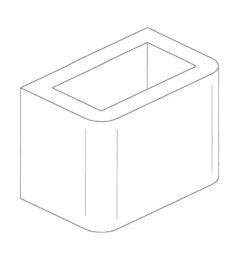 Palazzetti Verlängerungselement Für Schornstein, Außenmaß 40 X 25,5 X 25 Cm, 762031270