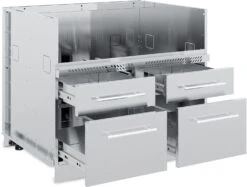 Broil King Outdoor Küche Komplettset Mit Imperial S570 PRO Built In Gasgrill Mit Drehspieß, Gasflaschenschrank Und 3er Schubladenschrank -Rosle Grills Geschaft 806600 Broil King Outdoor Kueche Grillschrank 5 Brenner Schubladen