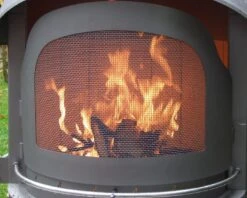 Girse Funkenflugtür Für Typ 3 Grillkamin / Schwarz