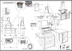 Palazzetti Grillkamin Lanzarote 3 Inkl. Montagematerial