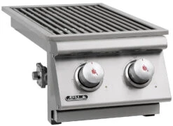 BULL Einbau Seitenbrenner Double / Edelstahl / Slide-In -Rosle Grills Geschaft BULL Einschub Seitenbrenner Double Side links