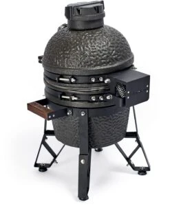 The Bastard Keramikgrill Urban Small - Schwarz Matt - Modell 2023 -Rosle Grills Geschaft Bastard Keramikgrill Urban Small rueckseite Scharnier BU206