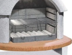 Buschbeck Gartenkamin Bozen Mit Tisch Weiß-terra