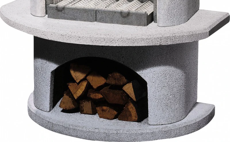 Buschbeck Gartenkamin Malibu Weiß 2 Buschbeck Gartenkamin Malibu Weiß – Bild 2