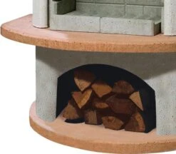 Buschbeck Gartenkamin Carmen Grau-terra