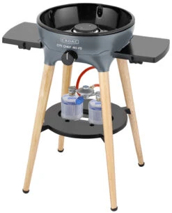 CADAC Gasgrill Citi Chef 40 FS BBQ / Dome Steel Grey, 50 Mbar -Rosle Grills Geschaft CADAC Citi Chef 40 FS Steel Grey 2 Gaskartuschen 1