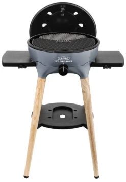 CADAC Gasgrill Citi Chef 40 FS BBQ / Dome Steel Grey, 50 Mbar -Rosle Grills Geschaft CADAC Citi Chef 40 FS Steel Grey Deckel offen 1