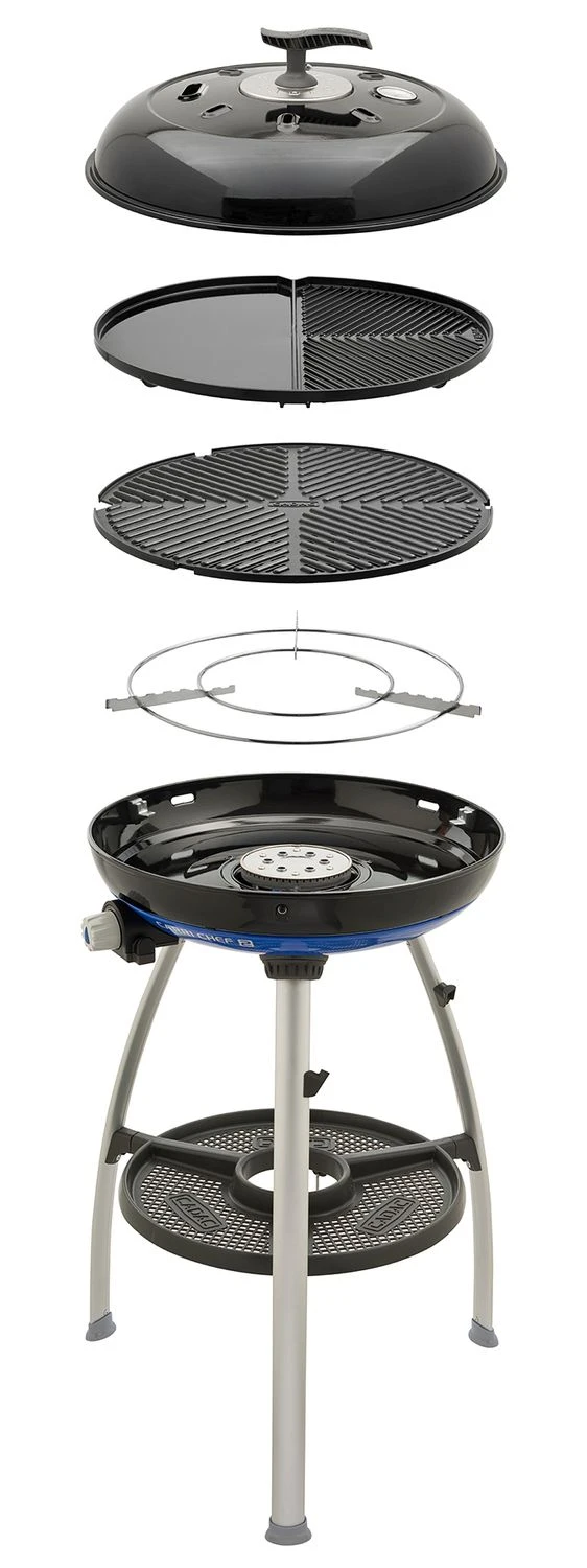 CADAC Camping Gasgrill Carri Chef 50 / BBQ + Grill2Braai + Dome - 30mbar 1 CADAC Camping Gasgrill Carri Chef 50 / BBQ + Grill2Braai + Dome - 30mbar