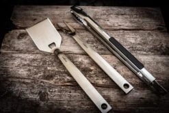 Grillfürst Premium Edelstahl Grillbesteck Set Mit Grillzange, -Wender Und -Gabel