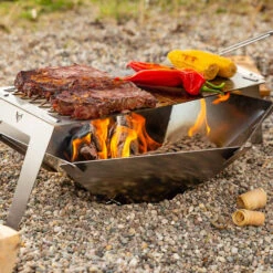 Fennek 4Fire - Mobiler 2-Zonen Grillrost -Rosle Grills Geschaft Fennek 4Fire Grillrost Hexagon