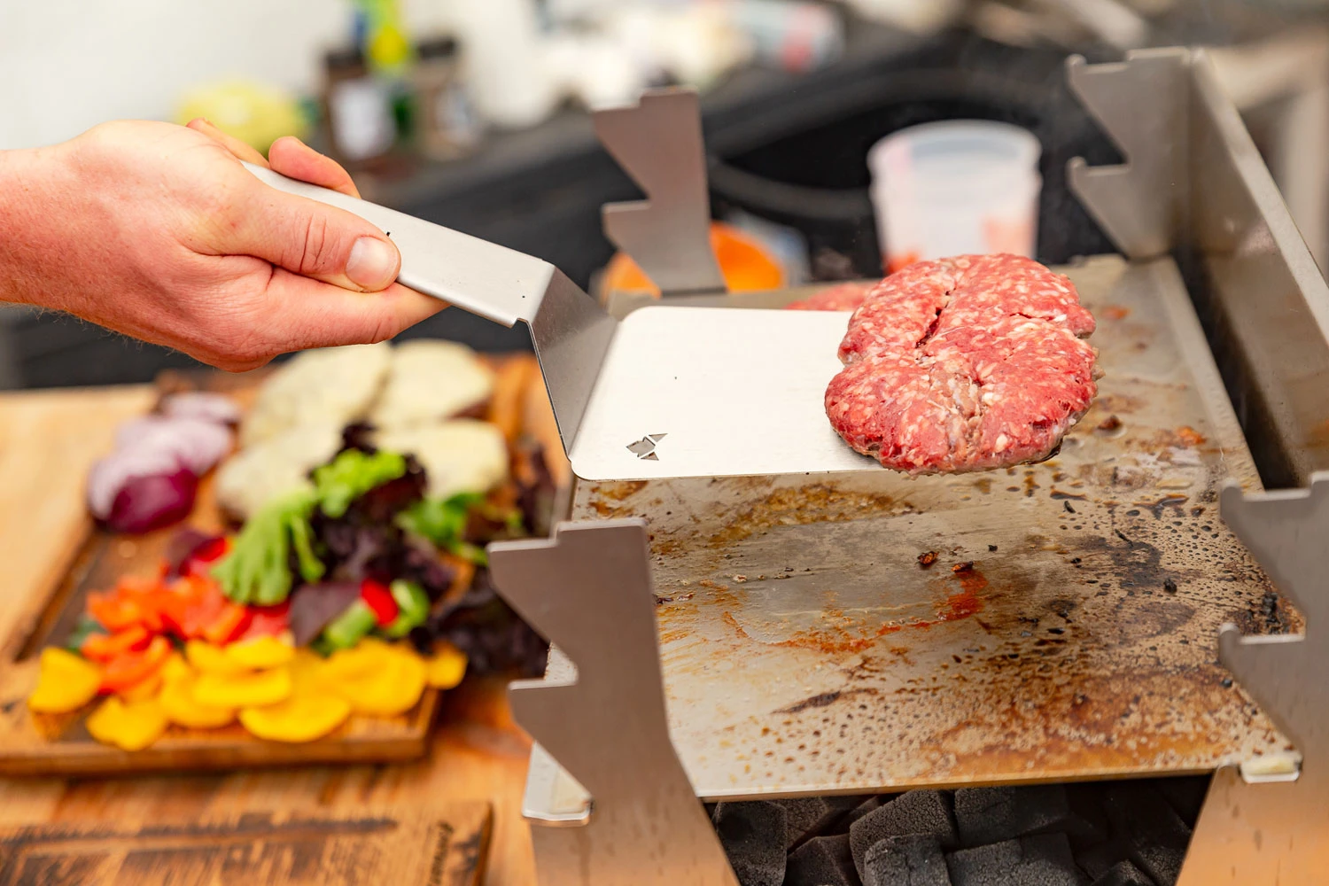 Fennek Burger Wender / Spatel Edelstahl 2 Fennek Burger Wender / Spatel Edelstahl – Bild 2