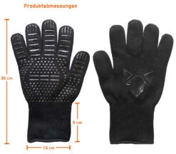 Fennek Grillhandschuhe, Schwarz -Rosle Grills Geschaft Fennek Grillhandschuhe schwarz Abmessungen