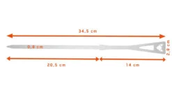 Fennek Grillspieße Kurz 6er Set -Rosle Grills Geschaft Fennek Grillspiesse kurz Abmessungen