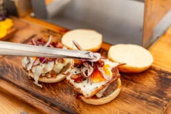 Fennek Grillzange Klein Edelstahl -Rosle Grills Geschaft Fennek Grillzange klein Burger belegen