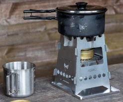 Fennek Hobo Kocher Basic Zum Stecken / Edelstahl Mit Tasche -Rosle Grills Geschaft Fennek Hobo Kocher Basic Brennpaste