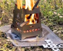 Fennek Hobo Kocher Basic Zum Stecken / Edelstahl Mit Tasche -Rosle Grills Geschaft Fennek Hobo Kocher Basic Feuer