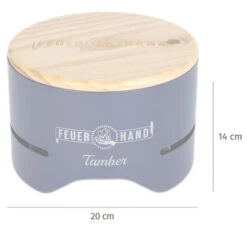 Feuerhand Tischgrill Tamber Blau -Rosle Grills Geschaft Feuerhand Tamber Tischgrill Blau Abmessungen