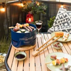 Feuerhand Tischgrill Tamber Blau -Rosle Grills Geschaft Feuerhand Tamber Tischgrill Blau Lifestyle