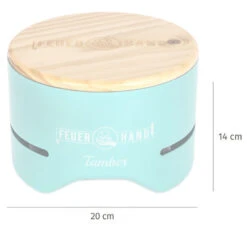 Feuerhand Tischgrill Tamber Lichtgrün -Rosle Grills Geschaft Feuerhand Tischgrill Tamber Lichtgruen Abmessungen