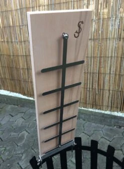 Flammlachsbrett Buche 140mm Schraub-Variante Mit 11mm Nut -Rosle Grills Geschaft Flammlachsbrett 140mm Schraub