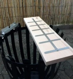Flammlachsbrett Buche 140mm Schraub-Variante Mit 11mm Nut -Rosle Grills Geschaft Flammlachsbrett 14cm Schraub