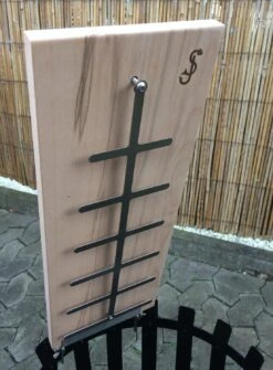 Flammlachsbrett Buche 190mm Schraub-Variante Mit 11mm Nut -Rosle Grills Geschaft Flammlachsbrett 190mm Schraub