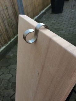 Grillfürst Flammlachsbrett Buche 19 X 50 Cm Klemm-Variante - Mit Optimierter Halterung -Rosle Grills Geschaft Flammlachsbrett Klemmen OOben 1