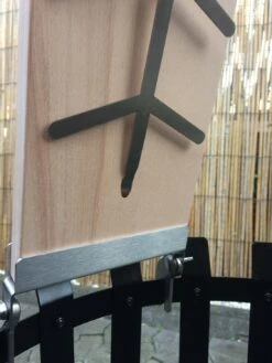 Flammlachsbrett Buche 190mm Klemm-Variante Mit 11mm Nut -Rosle Grills Geschaft Flammlachsbrett Klemmen Vorne