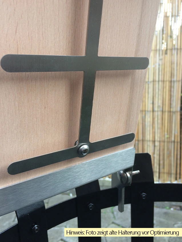 Grillfürst Flammlachsbrett Buche 19 X 50 Cm Schraub-Variante - Mit Optimierter Halterung 4 Grillfürst Flammlachsbrett Buche 19 X 50 Cm Schraub-Variante - Mit Optimierter Halterung – Bild 4