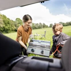 Grillfürst G201E 2-Brenner Gasgrill Portabel V2 - Campinggrill / Balkongrill - X-DEAL Inkl. Kartuschen-Druckregler 50 Mbar Und 12 Grillfürst Gaskartuschen -Rosle Grills Geschaft G201E 3