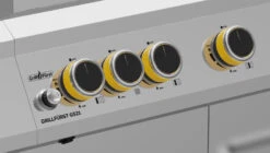 Grillfürst G521G 5-Brenner Edelstahl-Gasgrill Borussia Dortmund Edition Mit Hochtemperaturbrenner, Heckbrenner Und Gusseisen Rosten 16 Grillfürst G521G 5-Brenner Edelstahl-Gasgrill Borussia Dortmund Edition Mit Hochtemperaturbrenner, Heckbrenner Und Gusseisen Rosten -Rosle Grills Geschaft G521 BVB Drehregler Bedienblende Dortmund Grill Edelstahl