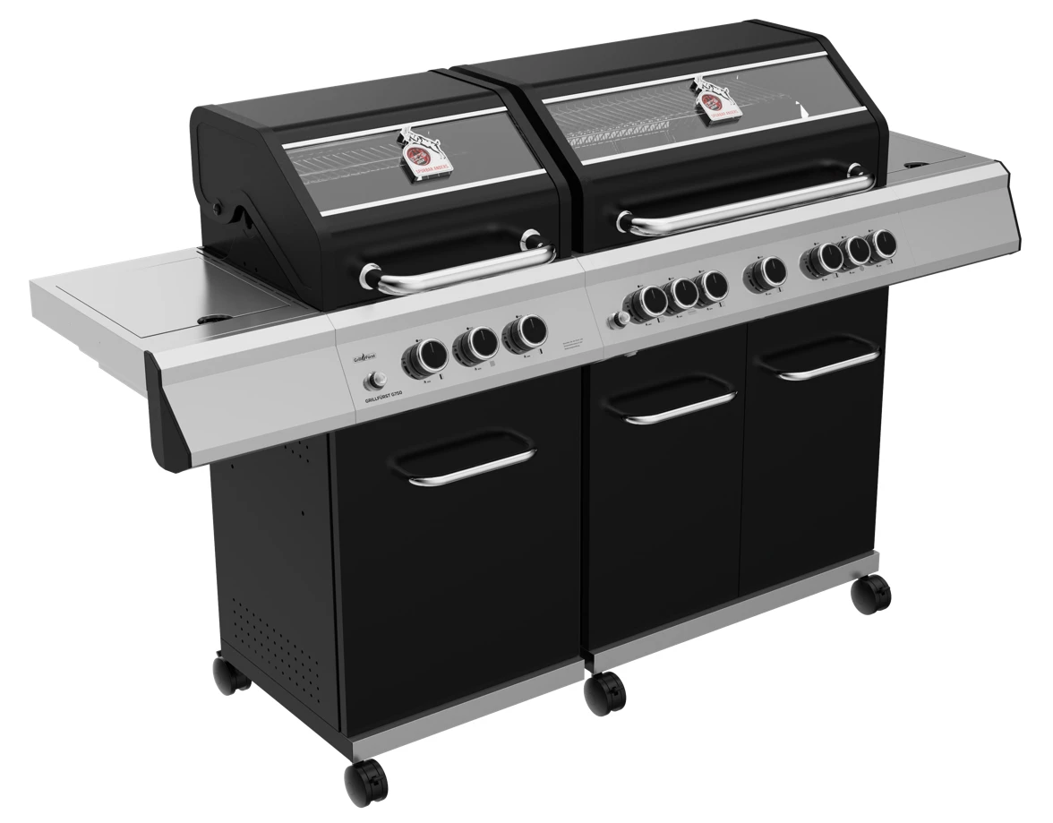 Grillfürst G750G 7-Brenner Doppelkammer - Gasgrill - 1. FC Köln Edition - Gusseisenroste 2 Grillfürst G750G 7-Brenner Doppelkammer - Gasgrill - 1. FC Köln Edition - Gusseisenroste – Bild 2