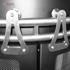 Girse Edelstahl Grillkamin Fashion Typ 2 / Schwarz -Rosle Grills Geschaft Girse grillkamin aussenkamin gartenkamin edelstahl girse design 3 1622645839