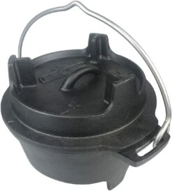 Grillfürst Dutch Oven Set BBQ Edition DO2 - X-DEAL Inkl. Tragetasche / Aufbewahrungstasche, Gusseisen Pflege Und Deckelheber