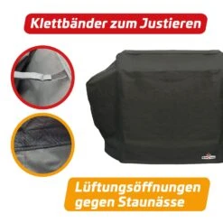 Grillfürst Abdeckhaube / Schutzhülle Für Grillfürst G750 -Rosle Grills Geschaft Grillfuerst Abdeckhaube Klettband Lueftung