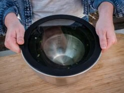 Grillfürst BBQ 3er Edelstahlschüssel Set Mit Glasdeckel -Rosle Grills Geschaft Grillfuerst BBQ Edelstahlschuessel Set stapelbar mit Deckel