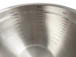 Grillfürst BBQ 3er Edelstahlschüssel Set Mit Glasdeckel -Rosle Grills Geschaft Grillfuerst BBQ Schuessel Messskala