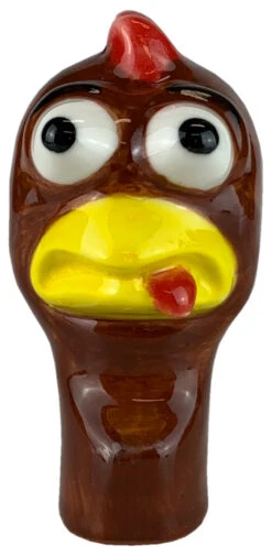 Grillfürst Chicken Heads /Porzellan Hühnerköpfe - 3er Set -Rosle Grills Geschaft Grillfuerst Chicken Head Stielauge