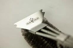 Grillfürst Grillbürste Edelstahl, Mit Langem 3-fach Bürstenkopf Und Schaber
