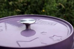 Grillfürst Emaillierter Dutch Oven Ohne Füsse DO12 - Lila -Rosle Grills Geschaft Grillfuerst Dutch Oven Emaillierung lila