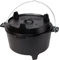 Grillfürst XXL Dutch Oven Set: Starterpaket Gusseisen - X-DEAL Mit Dutch Oven DO9+DO4, Kastenform BK4, Gusseisenpfanne Ø 30 Cm - Inkl. Großem Zubehörpaket
