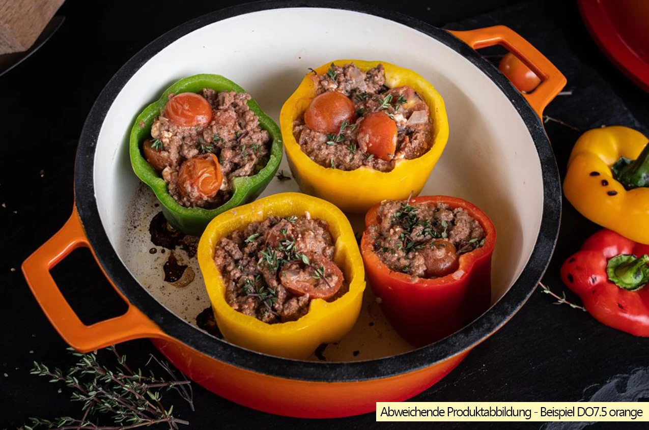 Grillfürst Emaillierter Dutch Oven Ohne Füsse DO12 - Rot 4 Grillfürst Emaillierter Dutch Oven Ohne Füsse DO12 - Rot – Bild 4