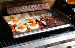 Grillfürst XL Edelstahl Plancha / Grillplatte / Teppanyaki Pfanne - 50 X 28 Cm -Rosle Grills Geschaft Grillfuerst Edelstahl Plancha XL Eier Bacon